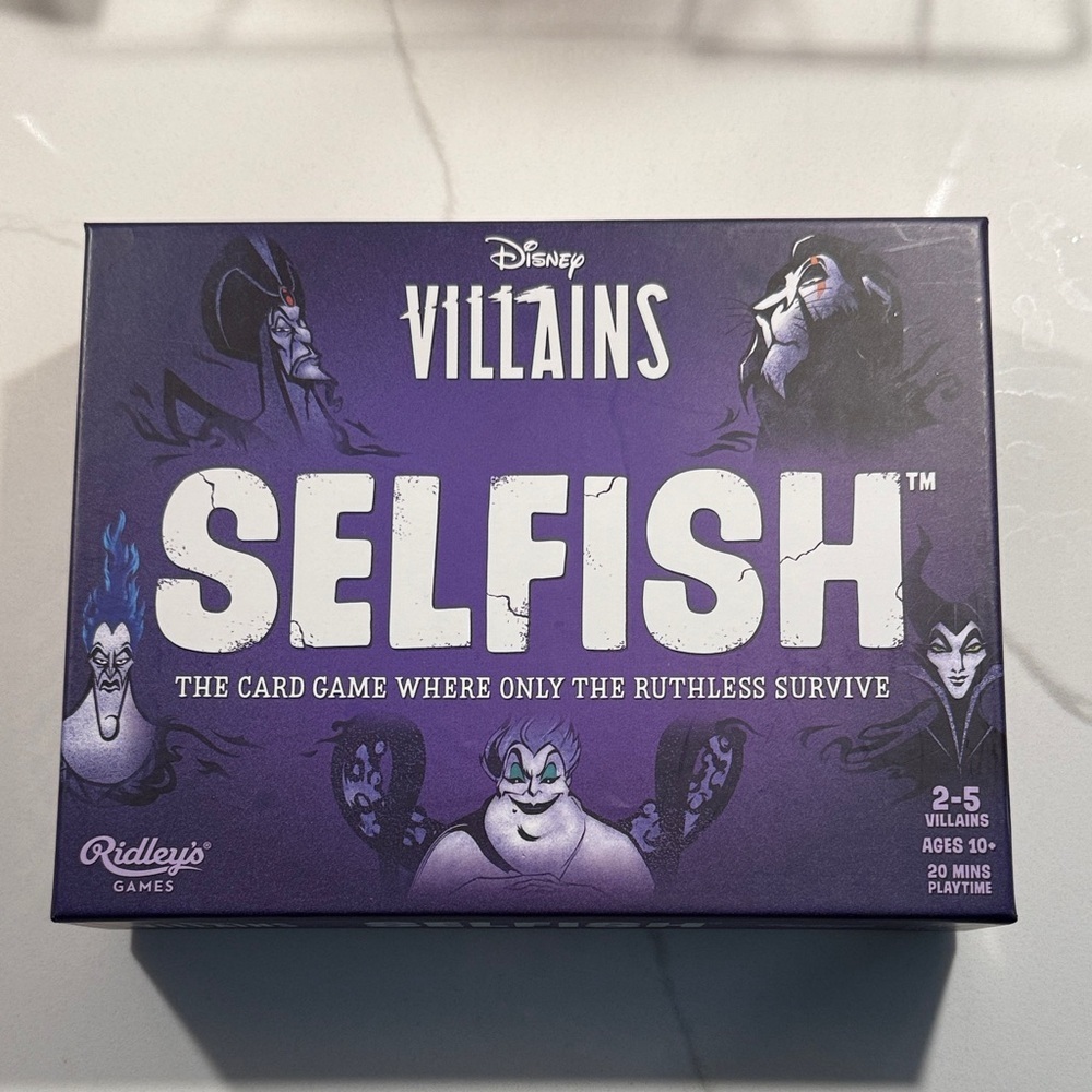 Disney Villains Selfish Card Game in Purple